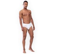 Slip MEY "Noblesse", Herren, Gr. XL, weiß, Feinripp, Obermaterial: 100% Baumwolle, unifarben, körpernah, Unterhosen, ummantelter Elastikbund, super soft (58545640-XL) weiß