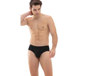 Slip MEY "Softball", Herren, Gr. 6L, schwarz, Obermaterial: 57% Baumwolle, 38% Polyester, 5% Elasthan, unifarben, Unterhosen Slip, mit elastischem Bundabschluss (90372733-6) schwarz