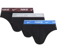 Slip NIKE UNDERWEAR "BRIEF 3PK", Herren, Gr. XXL, 3 Stk., open schwarz, Jersey, Obermaterial: 95% Baumwolle, 5% Elasthan, unifarben, körpernah, Unterhosen Slip, mit Logo-Elastikbund (64083534-XXL) ope