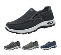 Slip On Loafers Herren Walkingschuhe Leichte Rutschfeste Wanderschuhe Ohne SchnüRsenkel Joggingschuhe MäNner Fitness Joggingschuhe OrthopäDische Schuhe Mit Arch Support Bequeme Freizeitschuhe