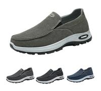Slip On Loafers Herren Walkingschuhe Leichte Rutschfeste Wanderschuhe Ohne SchnüRsenkel Joggingschuhe MäNner Fitness Joggingschuhe OrthopäDische Schuhe Mit Arch Support Bequeme Freizeitschuhe