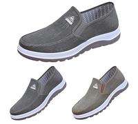 Slip On Loafers Herren Walkingschuhe Leichte Rutschfeste Wanderschuhe Ohne SchnüRsenkel Joggingschuhe MäNner Fitness Joggingschuhe OrthopäDische Schuhe Mit Arch Support Bequeme Freizeitschuhe