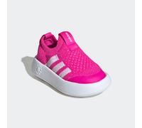 Slip-On Sneaker ADIDAS SPORTSWEAR "BUBBLECOMFY KIDS", Gr. 24, weiß (shock pink, cloud weiß, core schwarz), Textil, Schuhe, für Kinder (66552112-24) shock pink, cloud weiß, core schwarz