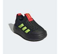 Slip-On Sneaker ADIDAS SPORTSWEAR "BUBBLECOMFY KIDS", Kinder, Gr. 27, core schwarz, lucid lemon, lucid rot, Textil, Schuhe, für Kinder (71506429-27) core schwarz, lucid lemon, lucid rot