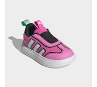 Slip-On Sneaker ADIDAS SPORTSWEAR "BUBBLECOMFY KLEINKINDER", Mädchen, Gr. 23, lucid pink, ftwr weiß, flash aqua, Synthetik, Textil, Schuhe, für Kinder (60828927-23) lucid pink, ftwr weiß, flash aqua