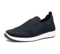 Slip-On Sneaker ARA "LISSABON", Damen, Gr. 7,5 (41), blau (dunkelblau), Textil, Microfaser, unifarben, casual, Schuhe, Slipper, Sneaker in Komfortweite G (= weit) (60748313-7,5) dunkelblau