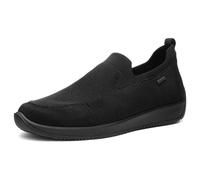Slip-On Sneaker ARA "LISSABON", Damen, Gr. 8 (42), schwarz, Microfaser, Textil, unifarben, Schuhe, Slipper, Sneaker in Komfortweite G (= weit) (69056651-8) schwarz