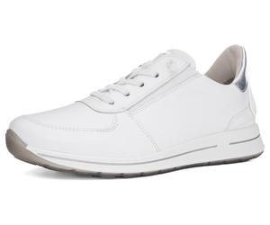 Slip-On Sneaker ARA "OSAKA", Damen, Gr. 9,5 (44), silber (weiß, silberfarben), Glattleder, metallic, Schuhe Slip-On Sneaker, Keilsneaker, Slipper mit Easy2Go-Einschlupf, H-Weite, Topseller (18370816-9
