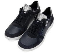 Ara Sneaker Roma Damen Slip-On dunkelblau/silber Textil/Veloursleder Größe 37,5 Weite H