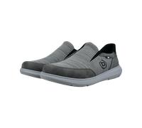Slip-On Sneaker BUGATTI, Herren, Gr. 40, hellgrau, Lederimitat, Textil, Schuhe, Freizeitschuh, Schlupfschuh, Slipper mit Logo-Icon (58099203-40) hellgrau
