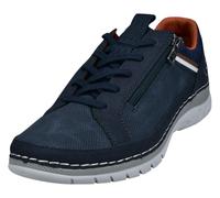 Slip-On Sneaker BUGATTI, Herren, Gr. 42, blau (blau used), Lederimitat, Textil, Schuhe, Freizeitschuh, Halbschuh, Slipper mit Kontrast-Rahmennaht (40264024-42) blau used