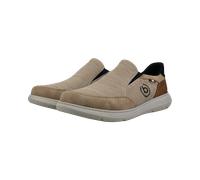 Slip-On Sneaker BUGATTI, Herren, Gr. 42, beige, Lederimitat, Textil, Schuhe, Freizeitschuh, Schlupfschuh, Slipper mit Logo-Icon (67124217-42) beige