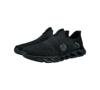 Slip-On Sneaker BUGATTI, Herren, Gr. 42, Textil, schwarz, Schuhe, Schlupfschuh, Freizeitsneaker, Running-Sneaker, leichte Laufsohle (99634339-42) schwarz