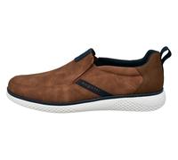 Slip-On Sneaker BUGATTI, Herren, Gr. 43, braun (cognac), Lederimitat, Schuhe, Slipper, Freizeitschuh, Halbschuh mit Stretcheinsatz (48363827-43) cognac
