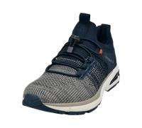 Bugatti Sneaker Parry AOX60 Herren Blau/Grau Gummizug Wechselfußbett Größe 43