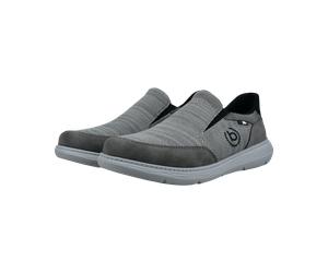 Slip-On Sneaker BUGATTI, Herren, Gr. 45, hellgrau, Lederimitat, Textil, Schuhe, Freizeitschuh, Schlupfschuh, Slipper mit Logo-Icon (58099203-45) hellgrau