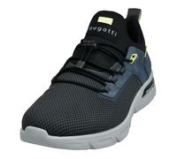 Slip-On Sneaker BUGATTI, Herren, Gr. 46, grau (dunkelgrau), Lederimitat, Textil, Schuhe, Freizeitschuh, Halbschuh, Schlupfschuh mit elastischer Schnürung (35741527-46) dunkelgrau