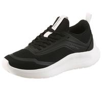 Slip-On Sneaker CALVIN KLEIN "LIGHT RUNNER SOCK MESH LYCRA", Damen, Gr. 38, schwarz, anthrazit, Textil, Mesh, kontrastfarbene Details, Schuhe, Slipper, Halbschuh, Freizeitsneaker mit Mesh-Einsatz (160