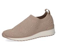 CAPRICE Damen Slip On Sneaker ohne Schnüren zum Schlupfen, Beige (Sand Knit), 40 EU