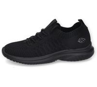 Dockers by Gerli Damen Low-Top Sneaker – Schnürschuh, Schwarz, 36 EU