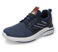 Slip-On Sneaker DOCKERS BY GERLI, Herren, Gr. 42, blau (navy, braun), Textil, Synthetik, sportlich, Schuhe, Slipper, Sneaker, mit leichter Laufsohle in Komfortweite G (weit) (59911834-42) navy, braun