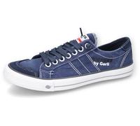 Slip-On Sneaker DOCKERS BY GERLI, Herren, Gr. 48, blau (navy), Textil, Veloursleder, washed, Schuhe, Freizeitschuh, Retro Sneaker, Fake Schnürung, in cooler Jeansoptik (73198328-48) navy