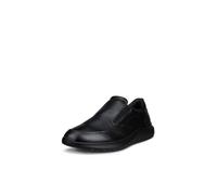 Slip-On Sneaker ECCO "ECCO CITY STRIDE", Herren, Gr. 46, schwarz, Leder, Schuhe, Slipper, Schlupfschuh, Halbschuh mit Stretcheinsätze (23723068-46) schwarz