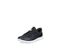 Slip-On Sneaker ECCO "GRUUV LITE", Damen, Gr. 39, schwarz, Leder, Textil, unifarben, Schuhe, Schlupfschuh, Freizeitsneaker, Halbschuh mit Schnellverschluss (40930124-39) schwarz