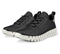 Slip-On Sneaker ECCO "GRUUV W", Damen, Gr. 35, schwarz, Leder, Schuhe Sneaker, Freizeitschuh, Halbschuh, Slipper mit ergonomischer Fluidform Sohle (30305217-35) schwarz