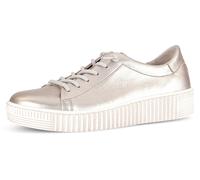Slip-On Sneaker GABOR, Damen, Gr. 37, gold (goldfarben), Glattleder, metallic, Schuhe, Plateausneaker mit Best Fitting-Ausstattung für gute Passform (95623406-37) goldfarben