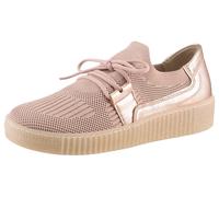 Slip-On Sneaker GABOR, Damen, Gr. 38, rosa (altrosa), Textil, Ziegenleder, metallic, Schuhe Slip-On Sneaker, Slipper, Schlupfschuh, Plateausneaker mit Best Fitting-Ausstattung (82531220-38)