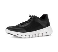 Slip-On Sneaker GABOR, Damen, Gr. 39, schwarz, Synthetik, Textil, Schuhe, Freizeitschuh, Halbschuh, Schnürer, mit elastischem Schnürsenkel (40340859-39) schwarz