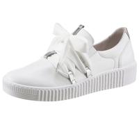 Gabor Damen Low-Top Sneaker, Frauen Sneaker,Best Fitting,Weiss/Silber (21),43 EU / 9 UK