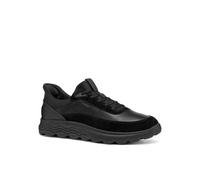 Slip-On Sneaker GEOX "U SPHERICA PLUS", Herren, Gr. 44, schwarz, Textil, Leder, Synthetik, sportlich, Schuhe, Freizeitschuh, Schnürschuh mit Geox Spezial Membrane (86461146-44) schwarz