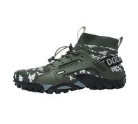 Slip on Sneaker Herren Sommer Mesh Leichte Wanderschuhe Atmungsaktiv Slip in Schuhe mit Schnürsenkel Boss Orthopädische Schuhe Breite Füße Freizeitschuhe Bequem Laufschuhe (Camouflage, 39)