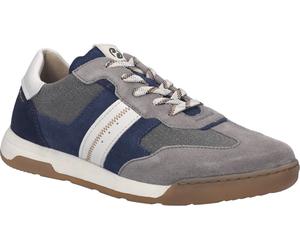 Slip-On Sneaker JOSEF SEIBEL "Blake 02", Herren, Gr. 42, blau, multi, Leder, Textil, Veloursleder, kontrastfarbene Details, Schuhe, Schnürschuh, Halbschuh, Freizeitschuh in Schuhweite H (=sehr weit) (