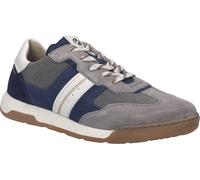 Slip-On Sneaker JOSEF SEIBEL "Blake 02", Herren, Gr. 45, blau, multi, Leder, Textil, Veloursleder, kontrastfarbene Details, Schuhe, Schnürschuh, Halbschuh, Freizeitschuh in Schuhweite H (=sehr weit) (
