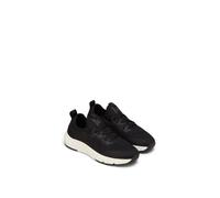 Slip-On Sneaker MARC O'POLO "Leila", Damen, Gr. 42, schwarz, Textil, unifarben, Schuhe, Slipper, Freizeitsneaker, Halbschuh mit Anziehlasche (41702042-42) schwarz