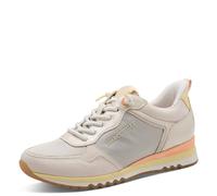 Slip-On Sneaker MARCO TOZZI, Damen, Gr. 42, creme kombiniert, Lederimitat, Textil, unifarben mit Farbeinsatz, Schuhe, Freizeitschuh, Halbschuh, Schnürschuh mit Feel Me-Ausstattung (56698000-42) creme