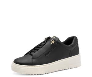 Slip-On Sneaker MARCO TOZZI, Damen, Gr. 42, schwarz, goldfarben, Lederimitat, kontrastfarbene Details, Basic, Schuhe, Halbschuh, Freizeitschuh, Plateauschuh zum Schlupfen (29691617-42) schwarz, goldfa