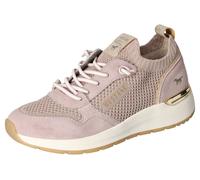 Slip-On Sneaker MUSTANG SHOES, Damen, Gr. 36, rosa (altrosa), Lederimitat, Textil, metallic, Schuhe Slip-On Sneaker, Slipper, Sneaker mit Keilabsatz (63251551-36)