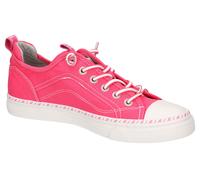 Slip-On Sneaker MUSTANG SHOES, Damen, Gr. 38, orange (koralle), Textil, Schuhe, Slipper, Schlupfschuh, Freizeitschuh mit farbiger Sohleneinfassung (46063045-38) koralle