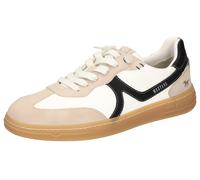 MUSTANG Sneaker Slip-On Herren Retro-Look Lederimitat kontrastfarbene Details Beige Gr. 45