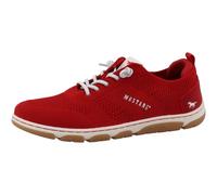 Slip-On Sneaker MUSTANG SHOES "Sue", Damen, Gr. 37, rot, Lederimitat, Textil, Schuhe, Freizeitschuh, Halbschuh, Slipper mit Logoschriftzügen (75210325-37) rot