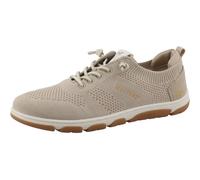Slip-On Sneaker MUSTANG SHOES "Sue", Damen, Gr. 38, sand, Lederimitat, Textil, Schuhe, Freizeitschuh, Halbschuh, Slipper mit Logoschriftzügen (53535120-38) sand