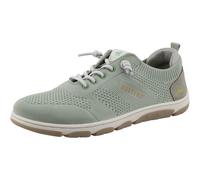 Slip-On Sneaker MUSTANG SHOES "Sue", Damen, Gr. 40, mint, Lederimitat, Textil, Schuhe, Freizeitschuh, Halbschuh, Slipper mit Logoschriftzügen (69650017-40) mint