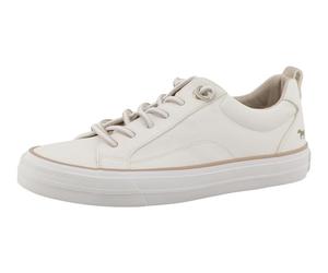 Slip-On Sneaker MUSTANG SHOES "Ulla", Damen, Gr. 43, creme, Lederimitat, Schuhe, Freizeitschuh, Halbschuh, Slipper mit weicher Schaftrand-Polsterung (74881862-43) creme