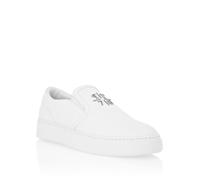 Slip-On Sneaker PHILIPP PLEIN "Mokassins", Herren, Gr. 43, Normalschaft, 01, weiß, Schuhe (36547743-43) 01, weiß