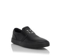 Slip-On Sneaker PHILIPP PLEIN "Slip On", Herren, Gr. 41, Normalschaft, 0202, schwarz, schwarz, Schuhe (39735768-41) 0202, schwarz, schwarz