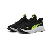 Slip-On Sneaker PUMA "FLEXFOCUS LITE SLIPTECH JR", Mädchen, Gr. 37, schwarz (lime squeeze, puma schwarz, puma weiß), Textil, Schuhe, SLIPTECH™ Technologie: praktisches Anziehen ohne Hände (42711047-37
